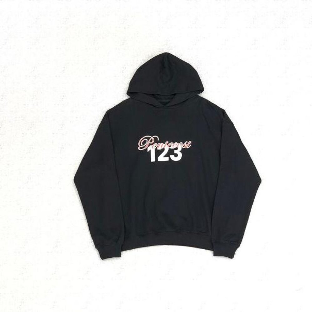 RIVINGTON ROI REBIS Red Lettering Signature Logo Black Hoodie